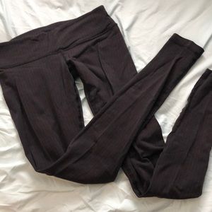 Black/Grey Pinstripe Wunder Unders (full length)
